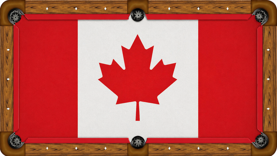 Canada Print Custom Pool Table Felt Any Design 7ft 8ft 9ft Billiard Cloth