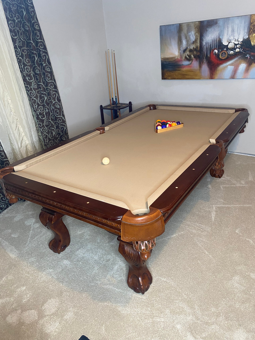 8ft Wooden Pool Table