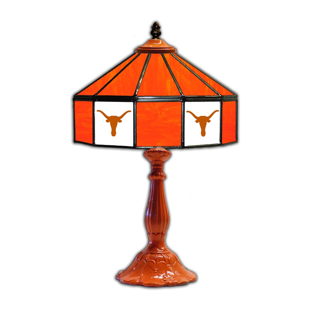 University of Texas 21" Glass Table Lamp