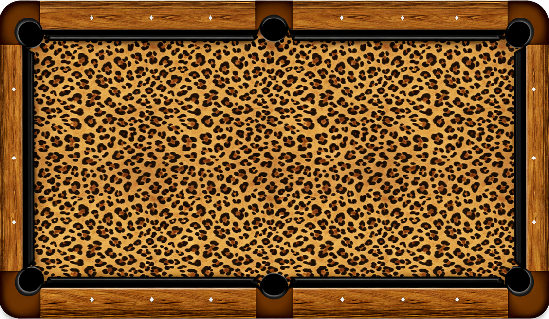 Leopard Print Custom Pool Table Felt Any Design 7ft 8ft 9ft Billiard Cloth