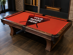 Orange Custom Pool Table Felt Any Design 7ft 8ft 9ft Billiard Cloth