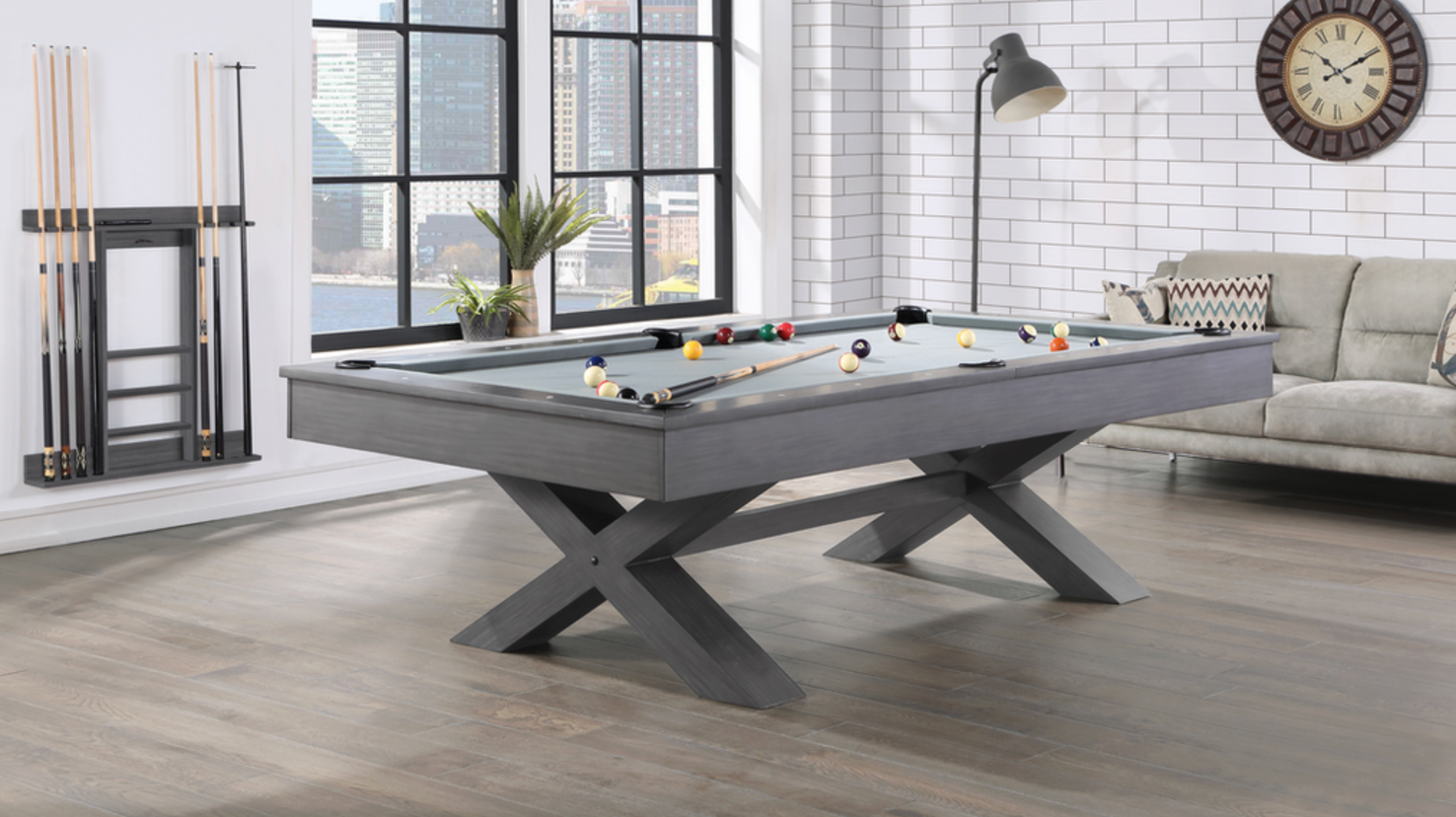 Blake 8' Pool Table Grey