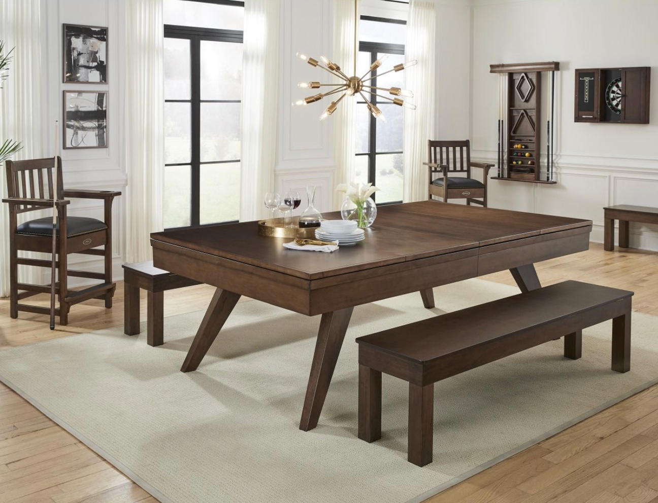 Oslo 8' Pool Table with Dining Top