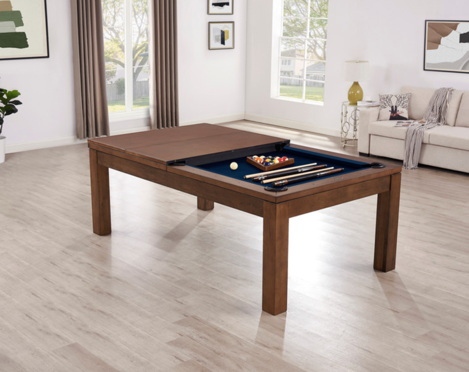 Penelope II 8' Pool Table in Whiskey