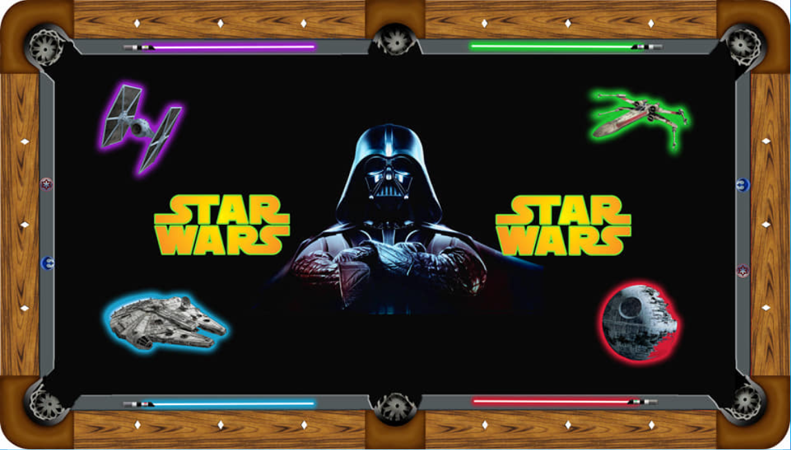 Star Wars Darth Vader Custom Pool Table Felt