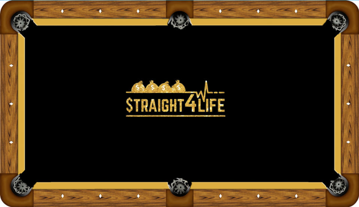 Straight 4 Life Custom Pool Table Felt