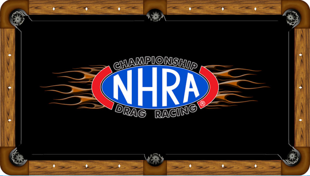 NHRA Custom Pool Table Felt