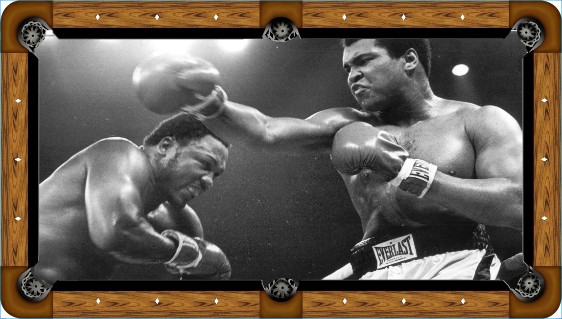 Muhamad Ali Vs Joe Frazier Custom Pool Table Felt