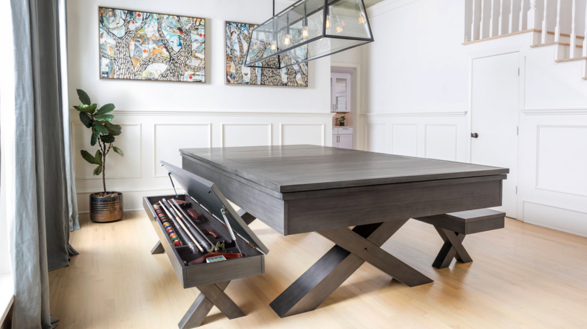 Blake Pool Table Blake 8' Pool Table Grey – Mr. Everythingpooltable