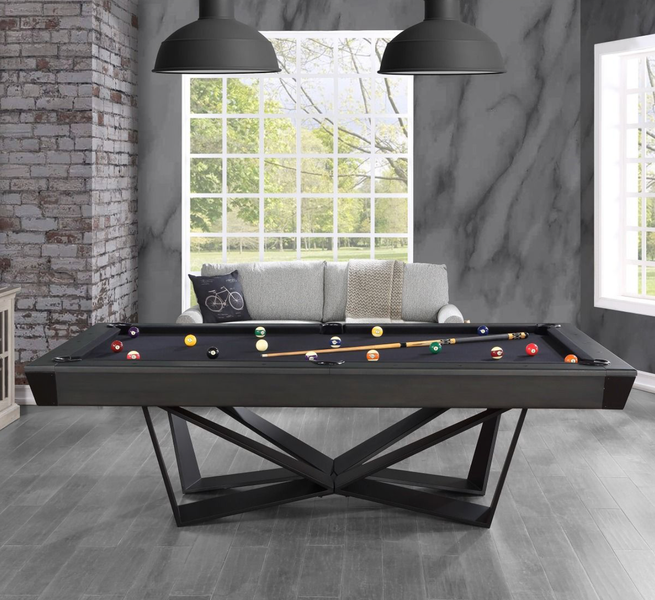 Alton 8' Pool Table Smoke