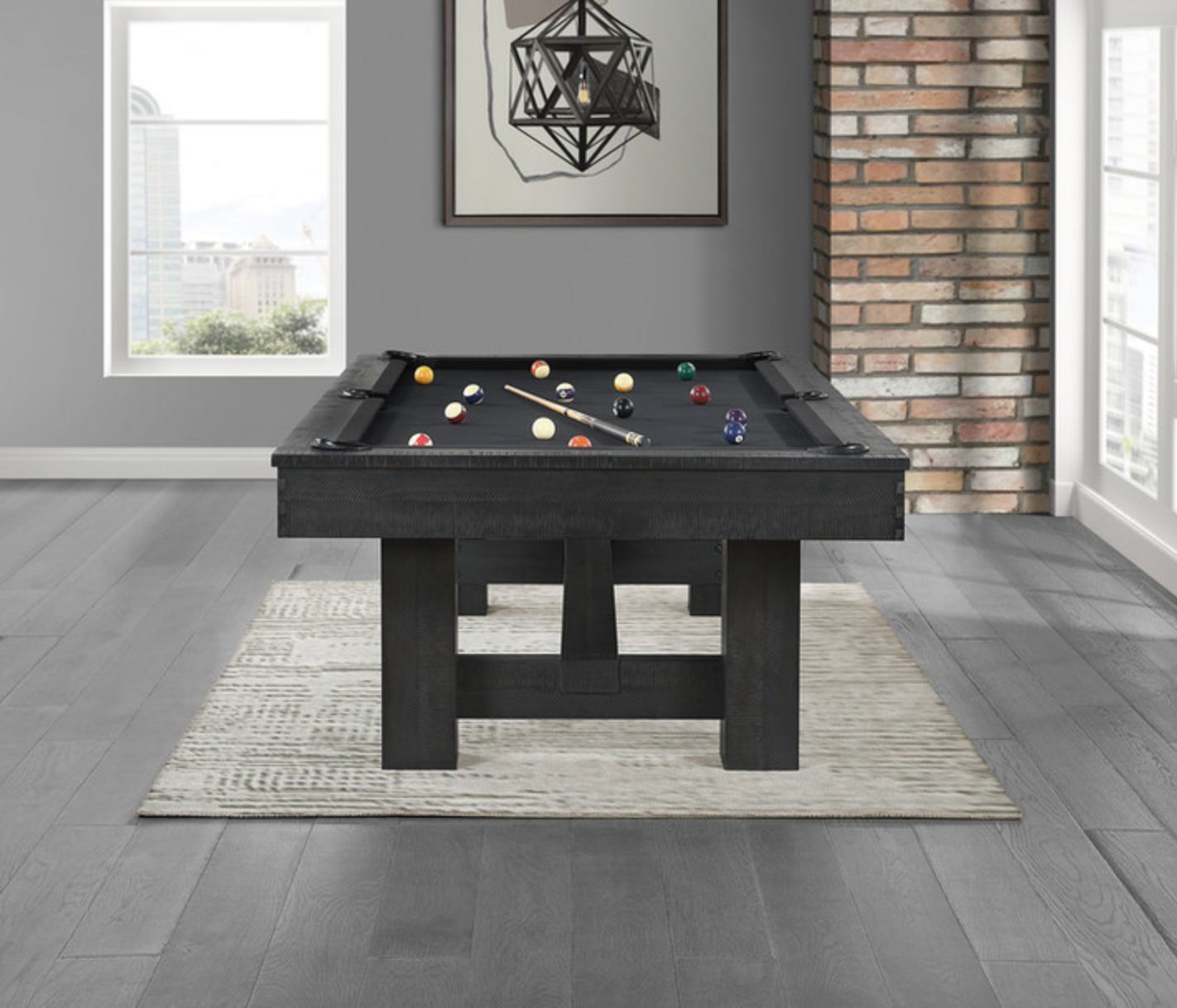 Reno 8' Pool Table in Ink Black