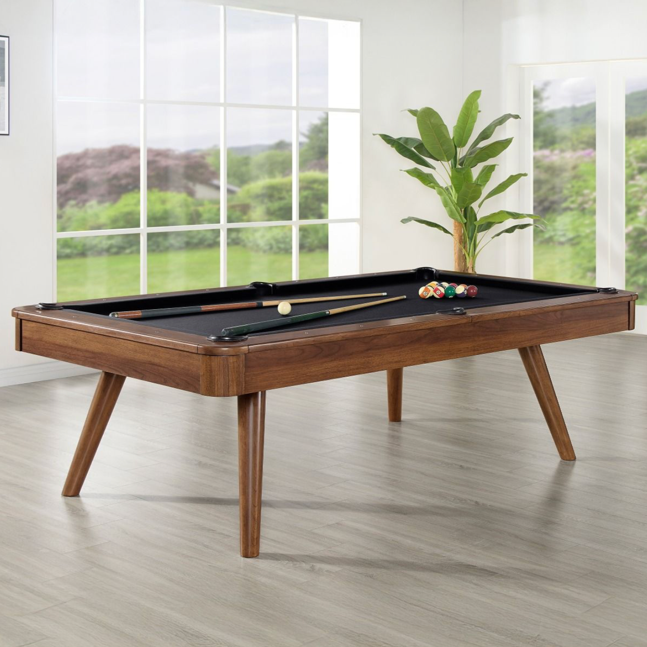 Elton 8' Pool Table in Walnut