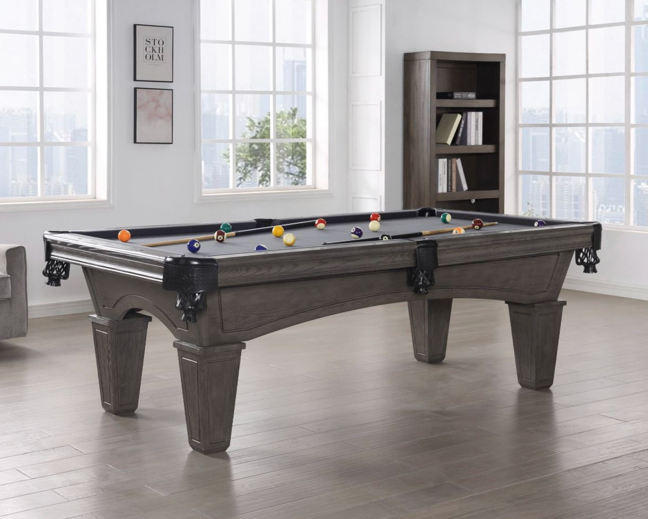 Hayden 8' Pool Table in Charcoal