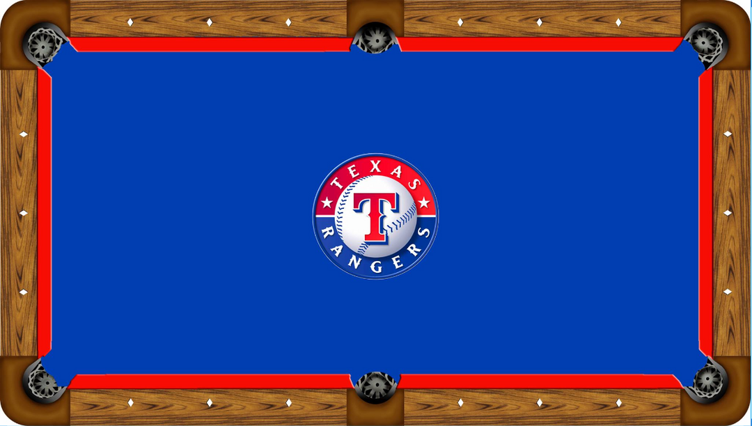 Texas Rangers Custom Pool Table Felt