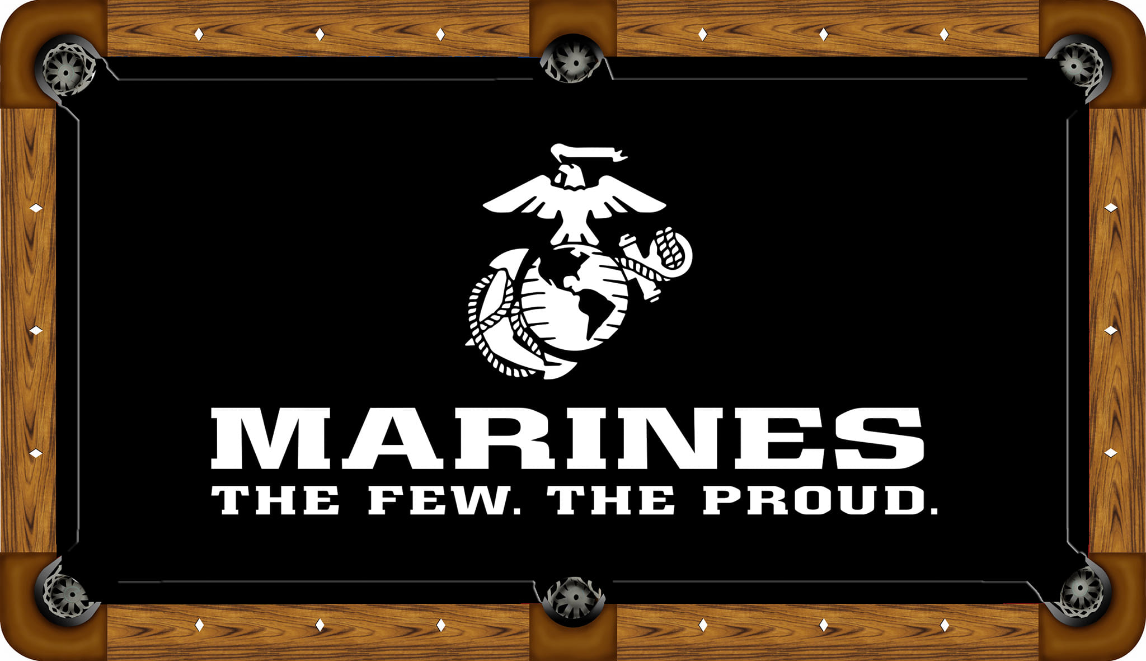 Marines The Few The Proud Custom Pool Table Felt