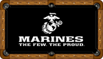 Marines The Few The Proud Custom Pool Table Felt Any Design 7ft 8ft 9ft Billiard Cloth