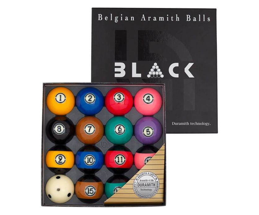 Aramith Tournament Black Billiard Ball Set