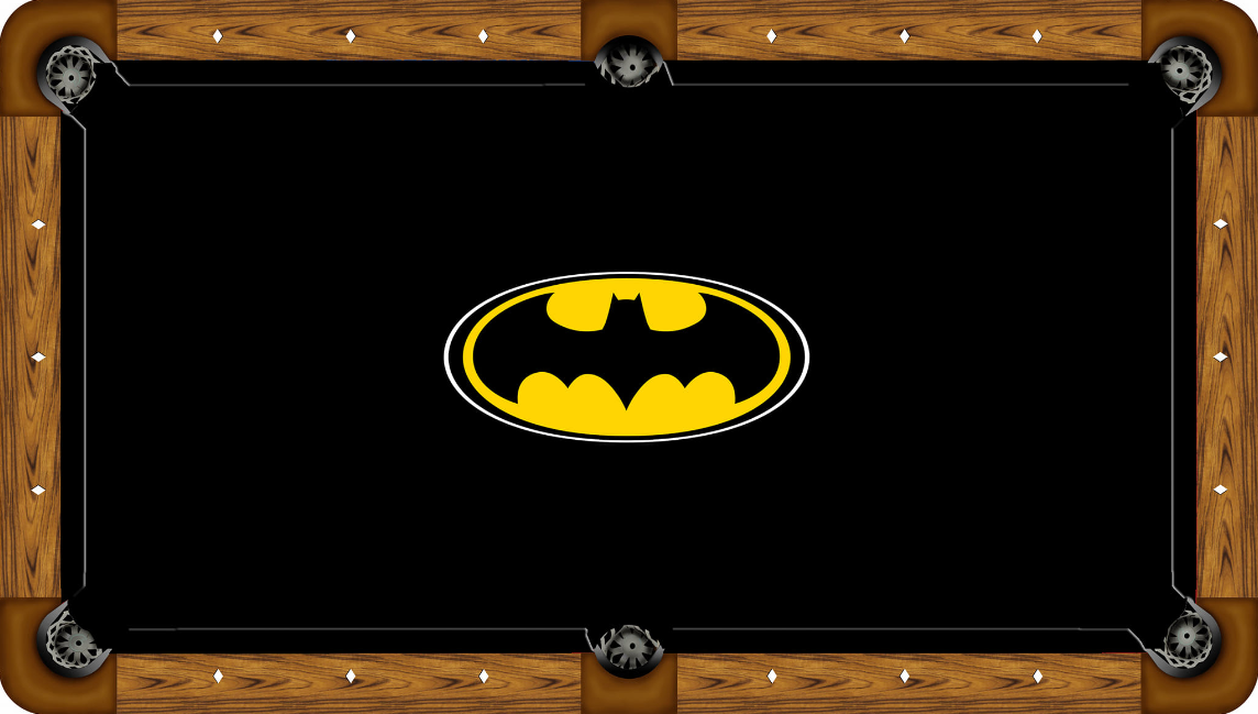 Classic Batman Custom Pool Table Felt