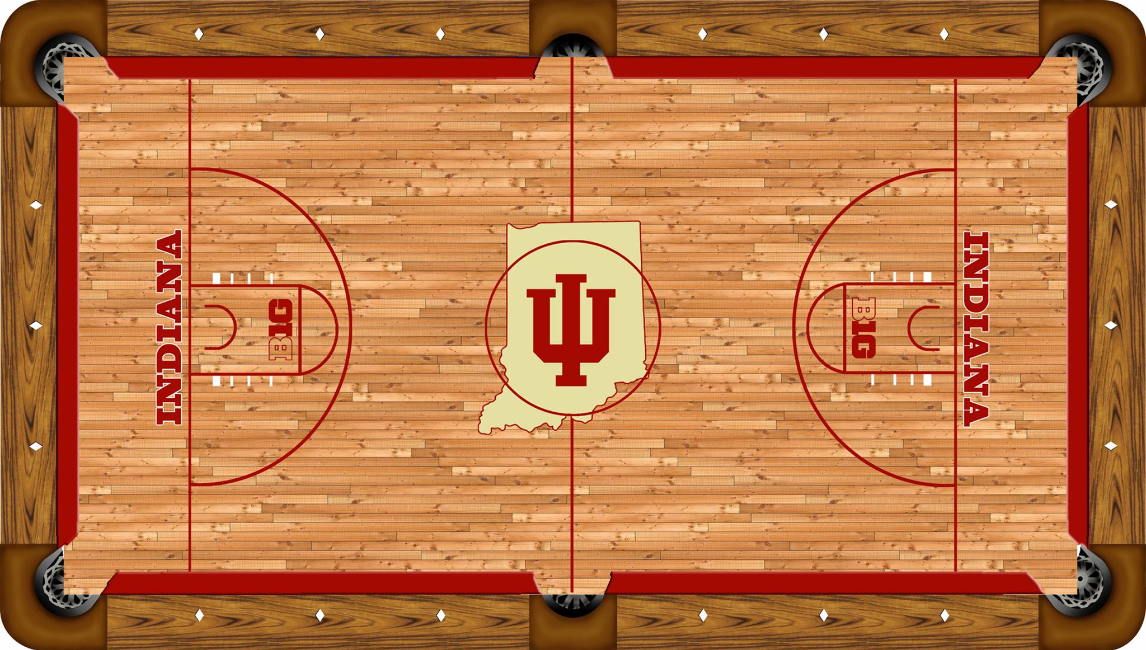 Indiana Hoosiers Custom Pool Table Felt