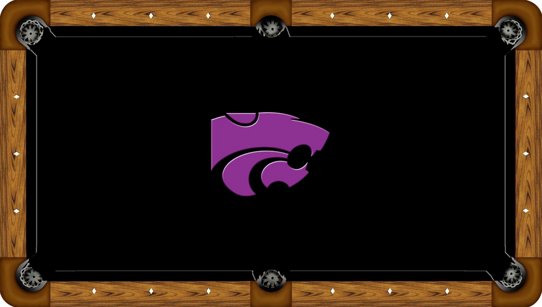 Purple Lion Head Custom Pool Table Felt