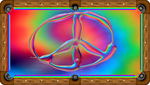 Rainbow Peace Sign Custom Pool Table Felt Any Design 7ft 8ft 9ft Billiard Cloth