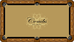 Combs Emblem Custom Pool Table Felt Any Design 7ft 8ft 9ft Billiard Cloth