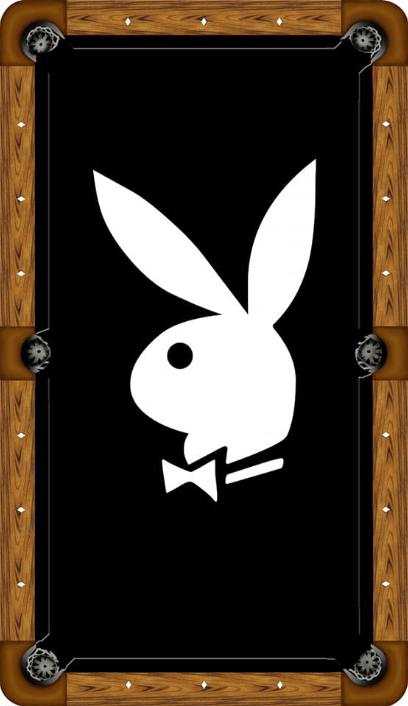 Playboy Bunny Custom Pool Table Felt