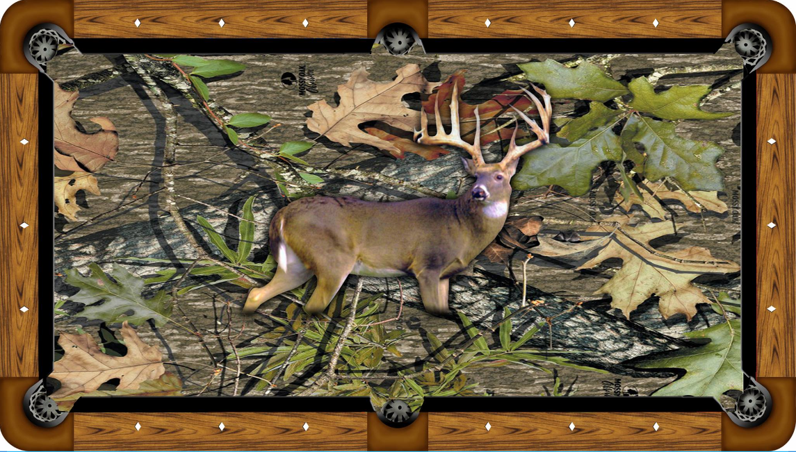 Camo Deer Custom Pool Table Felt