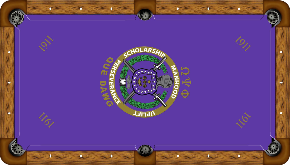 Fraternity 4 Custom Pool Table Felt