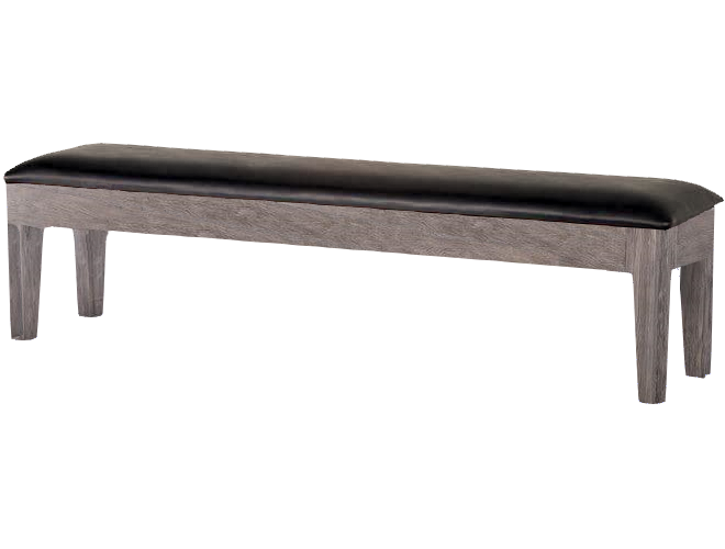 Spencer Marston Wooden Storage Bench - Barnwood Grey