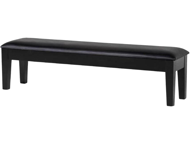 Spencer Marston Wooden Storage Bench - Black