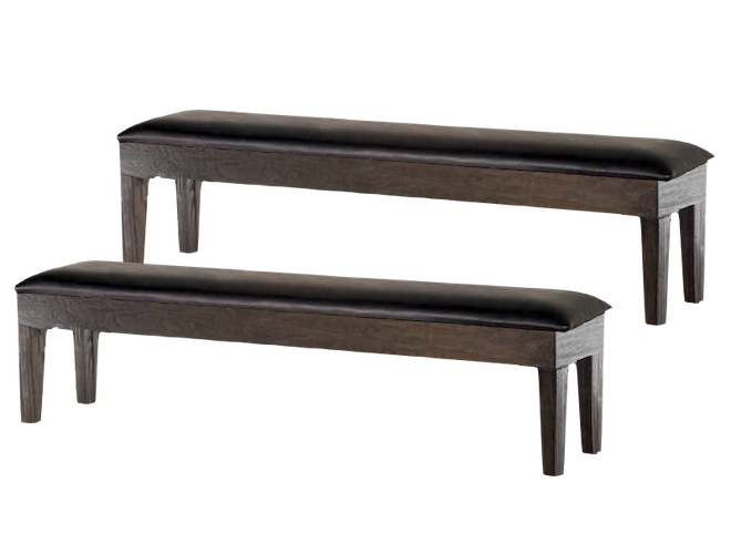 Spencer Marston Wooden Storage Bench - Smoked Walnut Set