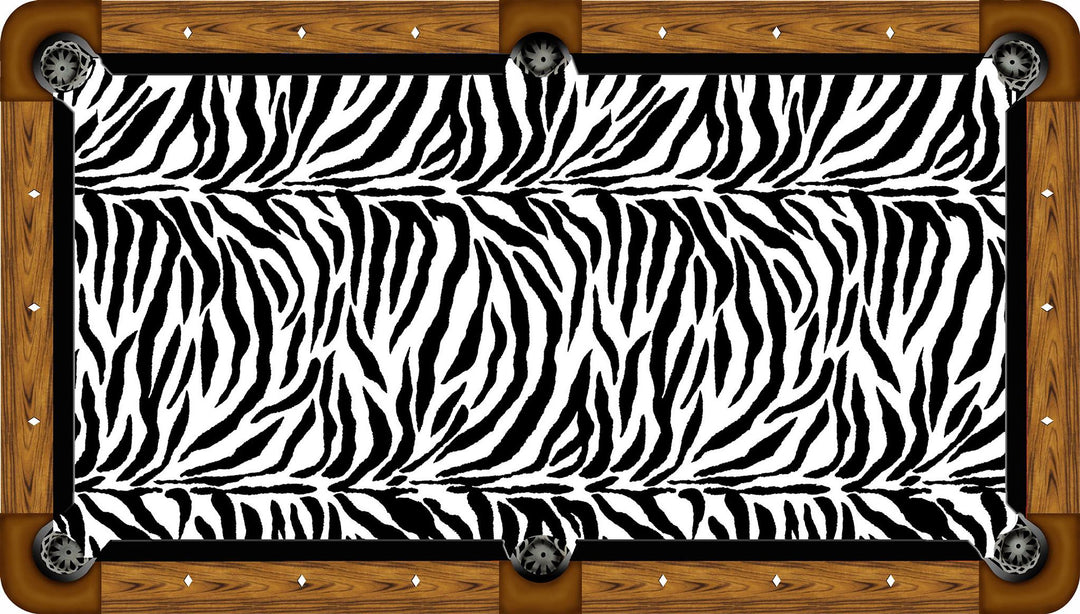 Zebra Stripe Custom Pool Table Felt