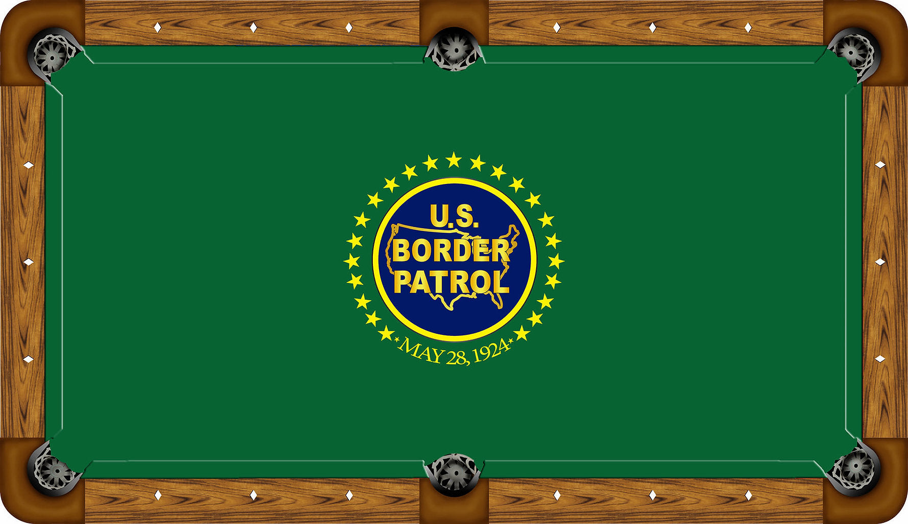 US Border Patrol Custom Pool Table Felt