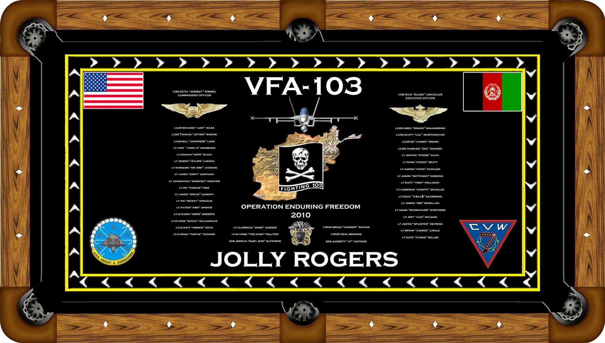 VFA-103 Custom Pool Table Felt