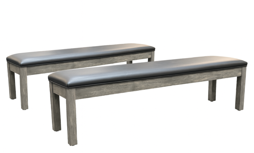 Weathered Gray Storage Bench - Weathered Gray Storage Bench - qty 2