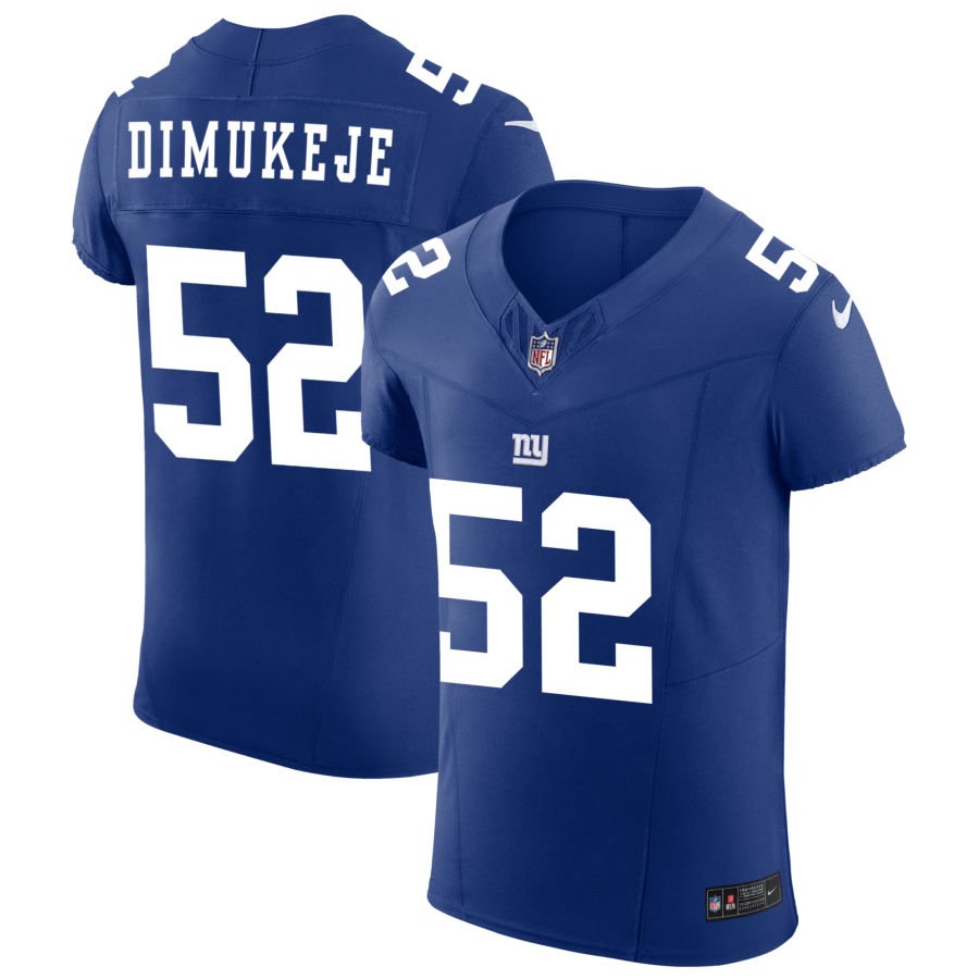 Victor Dimukeje Men's Nike Royal New York Giants Vapor F.U.S.E. Elite Custom Jersey