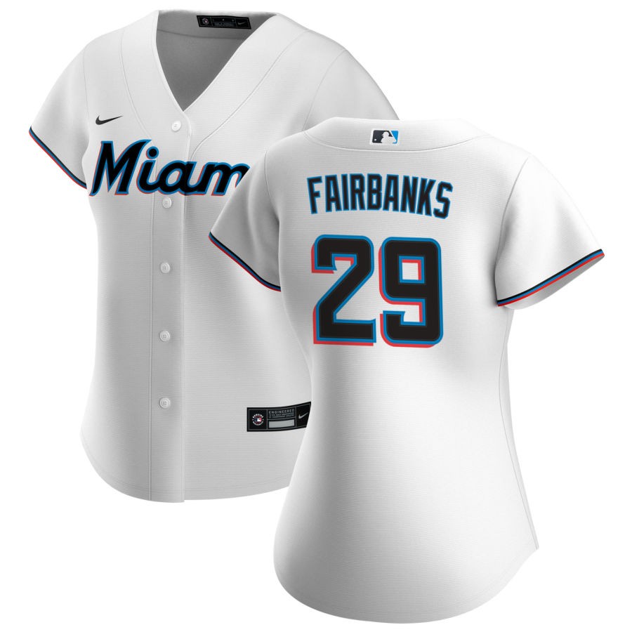 Lake Bachar Women's Nike White Miami Marlins Home Replica Custom Jersey