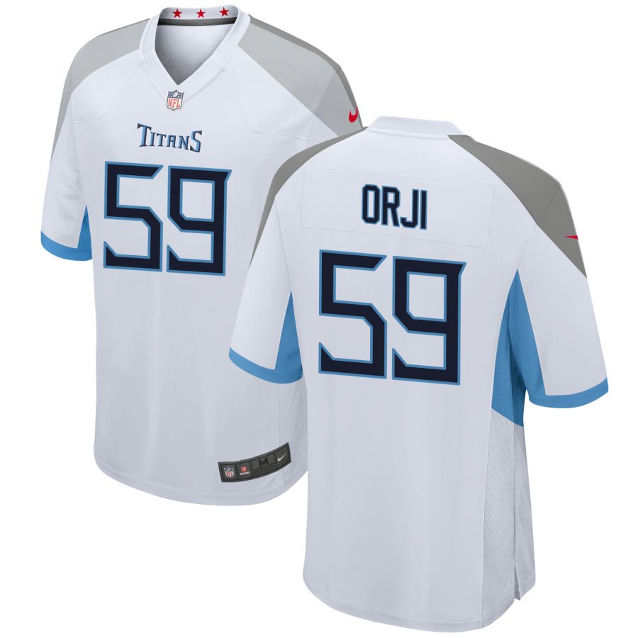 Anfernee Orji Men's Nike White Tennessee Titans Custom Game Jersey