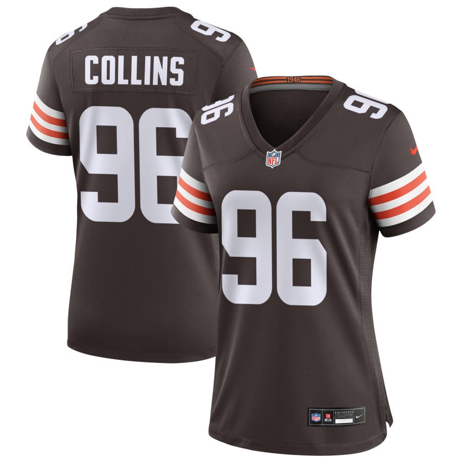 Maliek Collins Women's Nike Cleveland Browns Brown Custom Game Jersey