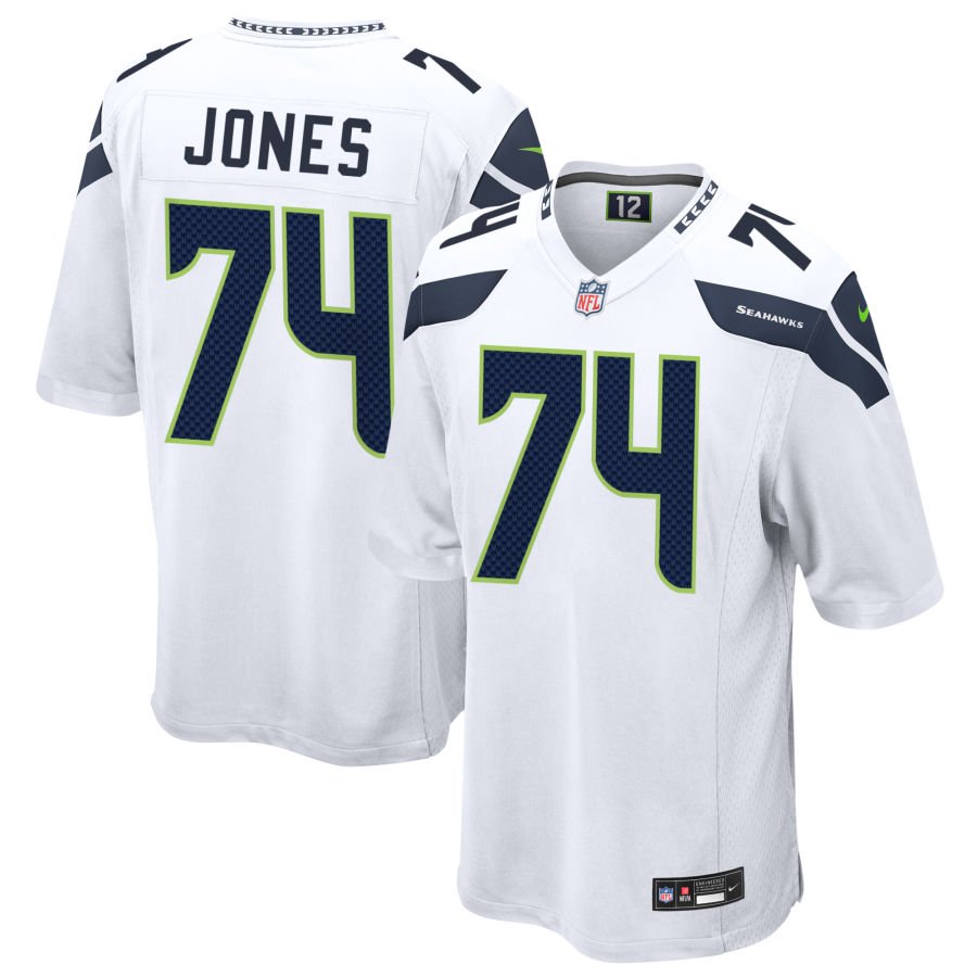 Josh Jones Men's Nike  White Seattle Seahawks Custom Game Jersey