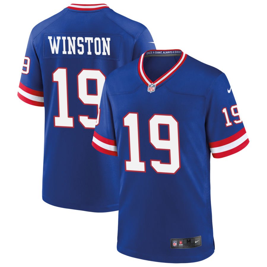 Jameis Winston Men's Nike Royal New York Giants Classic Custom Game Jersey