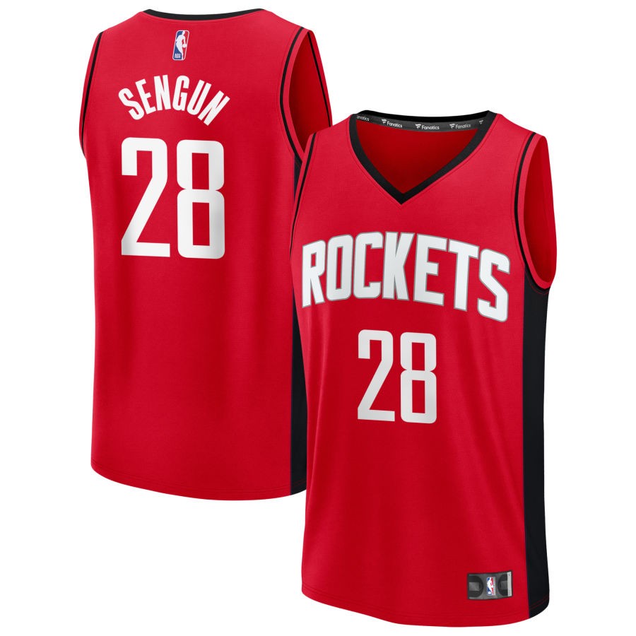 Alperen Sengun Men's Fanatics Red Houston Rockets Fast Break Custom Jersey - Icon Edition