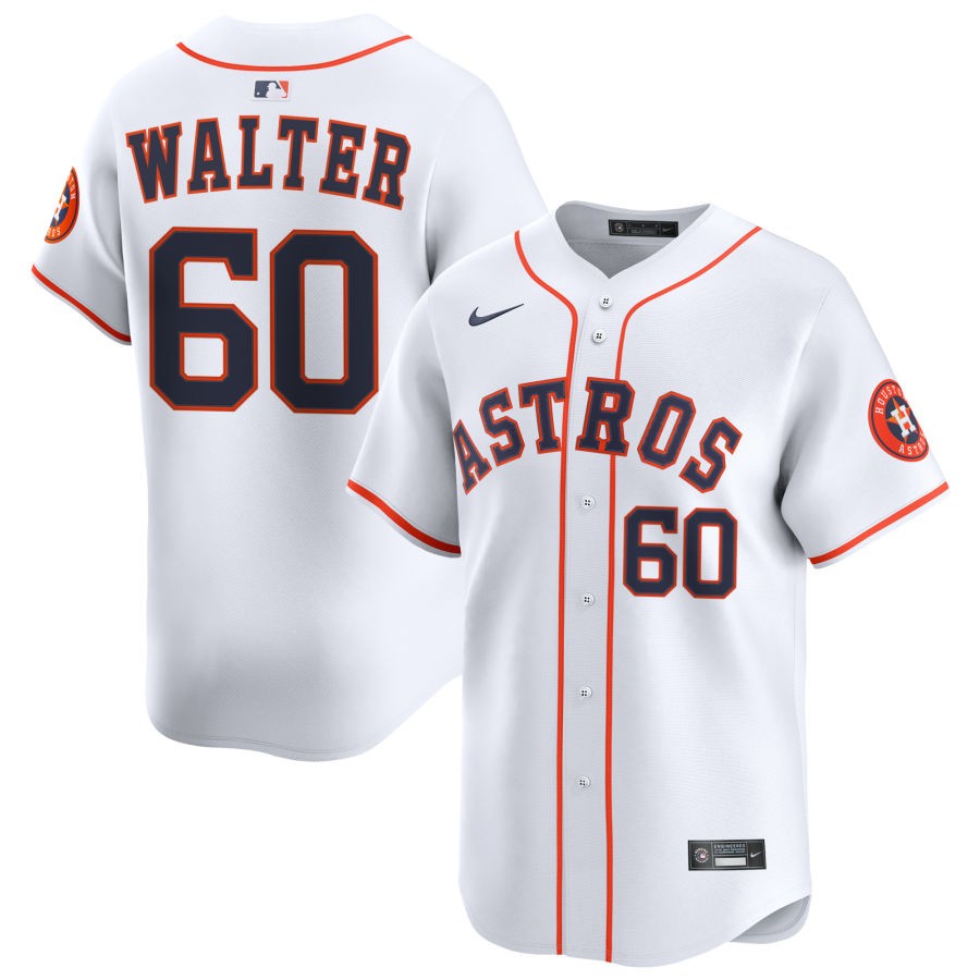 Bryan King Men's Nike White Houston Astros Home Limited Custom Jersey