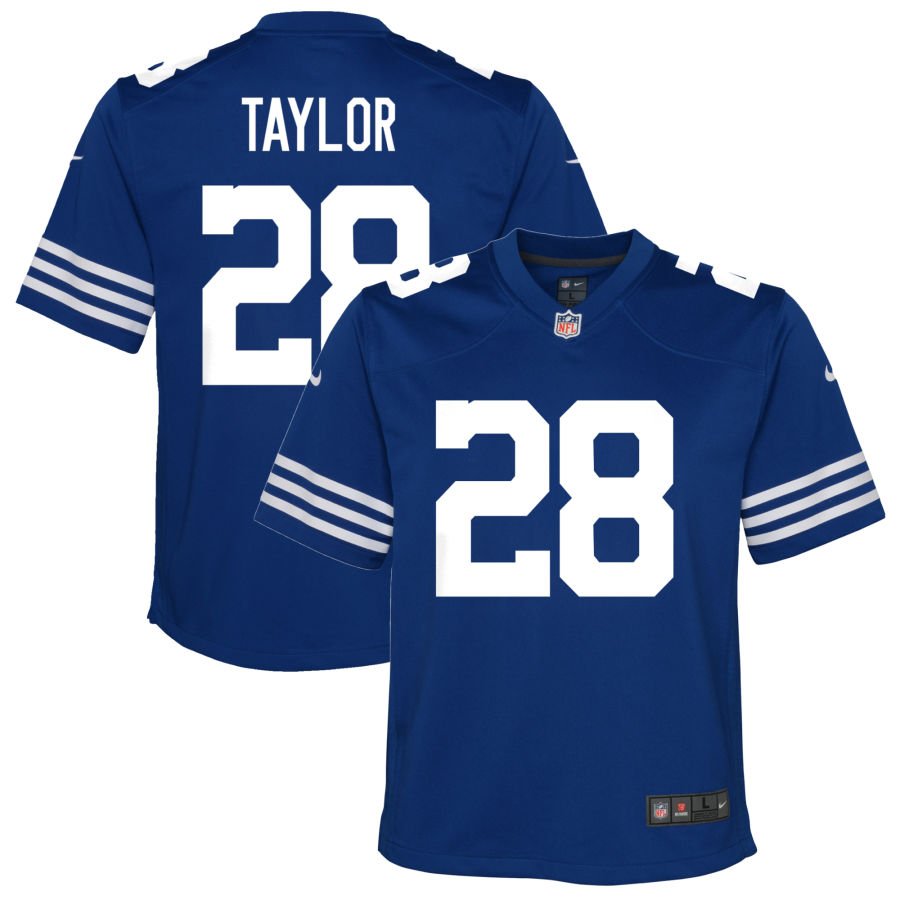 Jonathan Taylor Youth Nike Royal Indianapolis Colts Alternate Custom Game Jersey