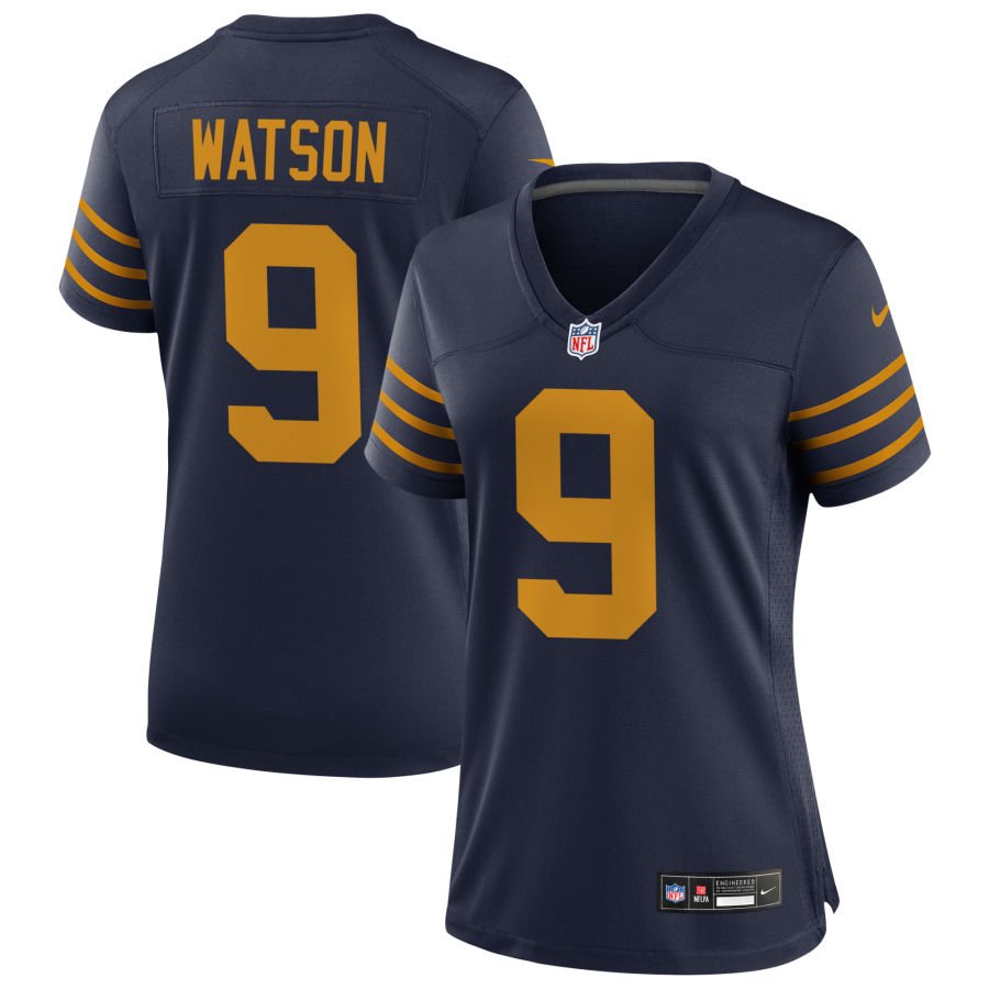 Christian Watson Women's Nike Navy Green Bay Packers The 1923 Classic Game Custom Jersey