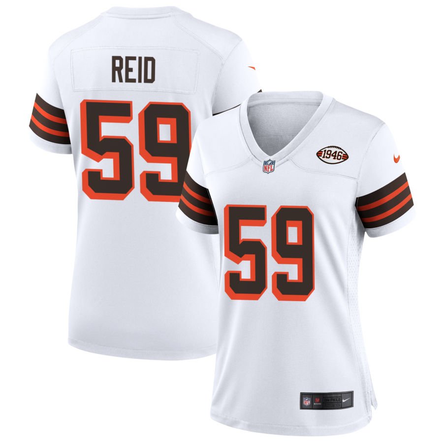 Winston Reid Women's Nike White Cleveland Browns 1946 Collection Alternate Custom Jersey