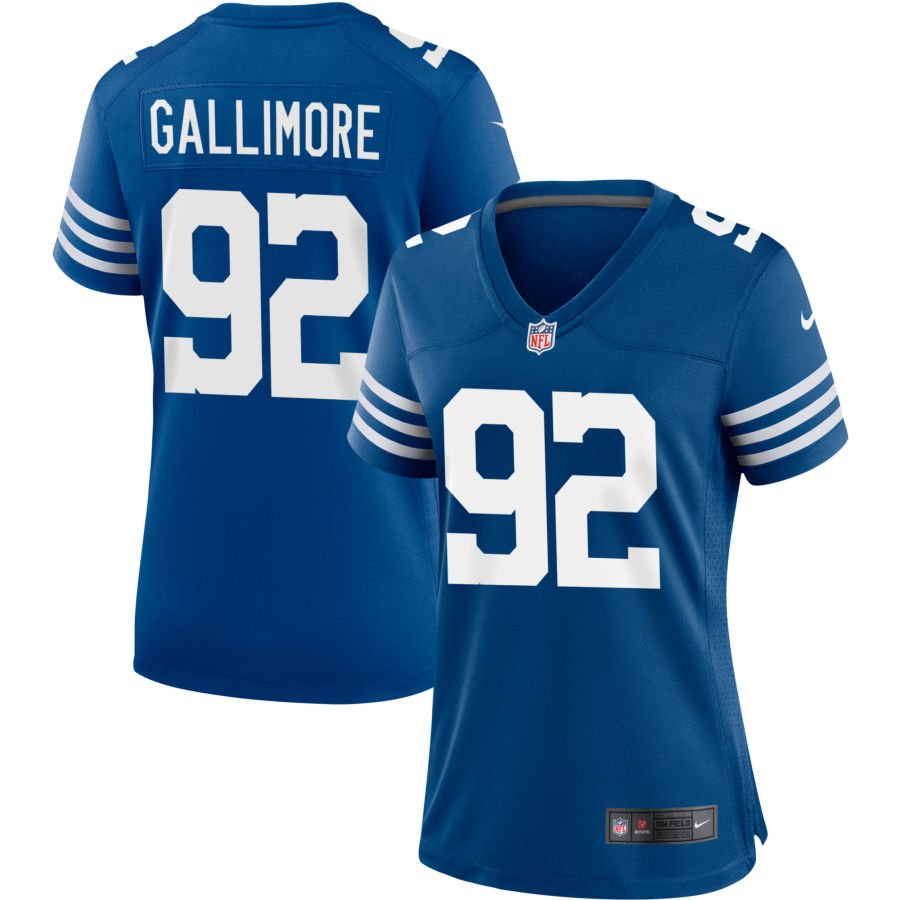Neville Gallimore Women's Nike Royal Indianapolis Colts Alternate Custom Jersey