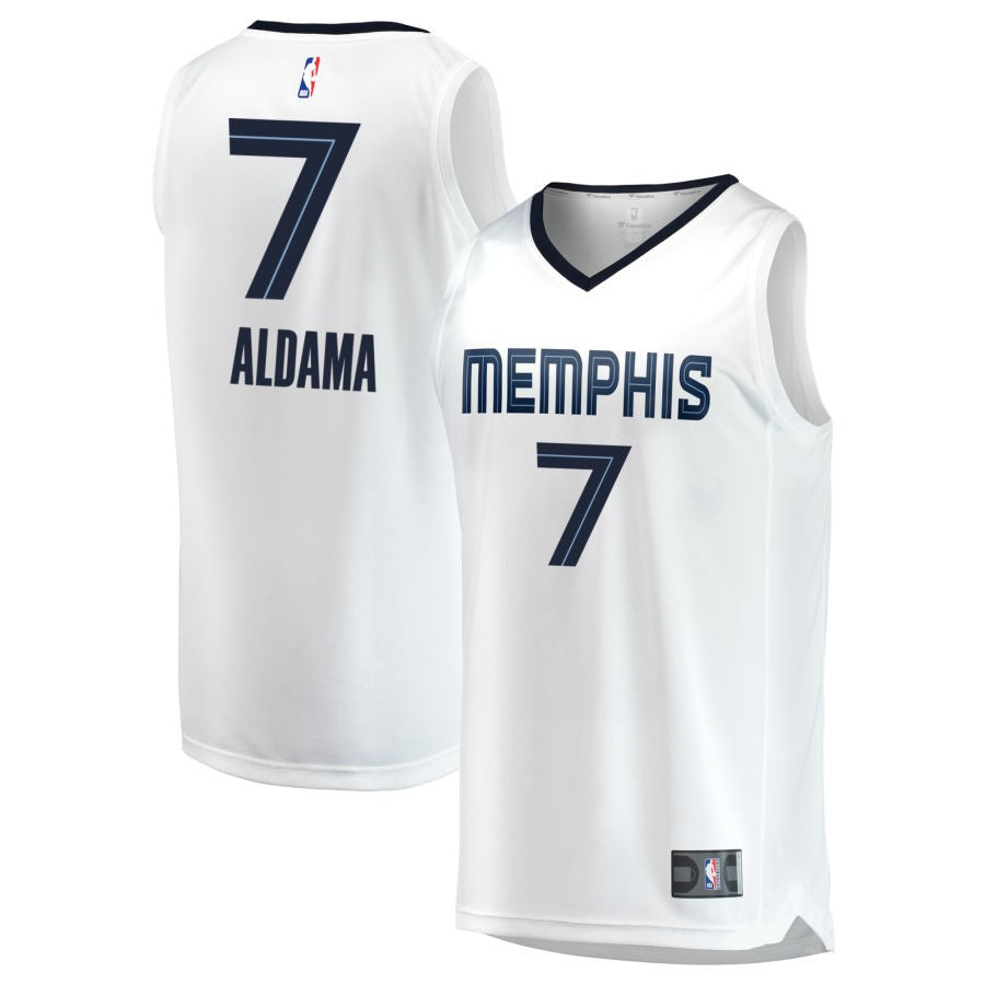 Santi Aldama Men's Fanatics White Memphis Grizzlies Fast Break Custom Replica Jersey - Association Edition