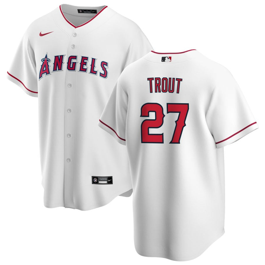 Grayson Rodriguez Men's Nike White Los Angeles Angels Home Replica Custom Jersey
